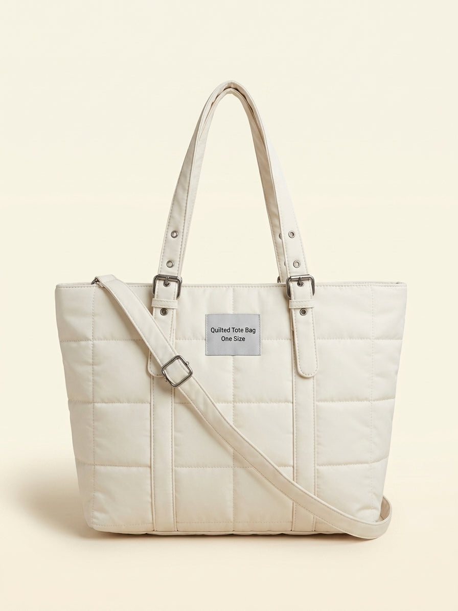 Prada berry quilted nylon tote bag, UK version