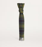 Barbour wool-cashmere tartan scarf 195x30cm, imported from the UK
