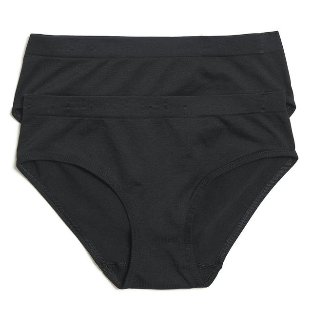 M&S Seam free Bikini Knickers 9-16 Years Black