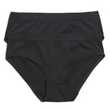 M&S Seam free Bikini Knickers 9-16 Years Black GOODS M&S   