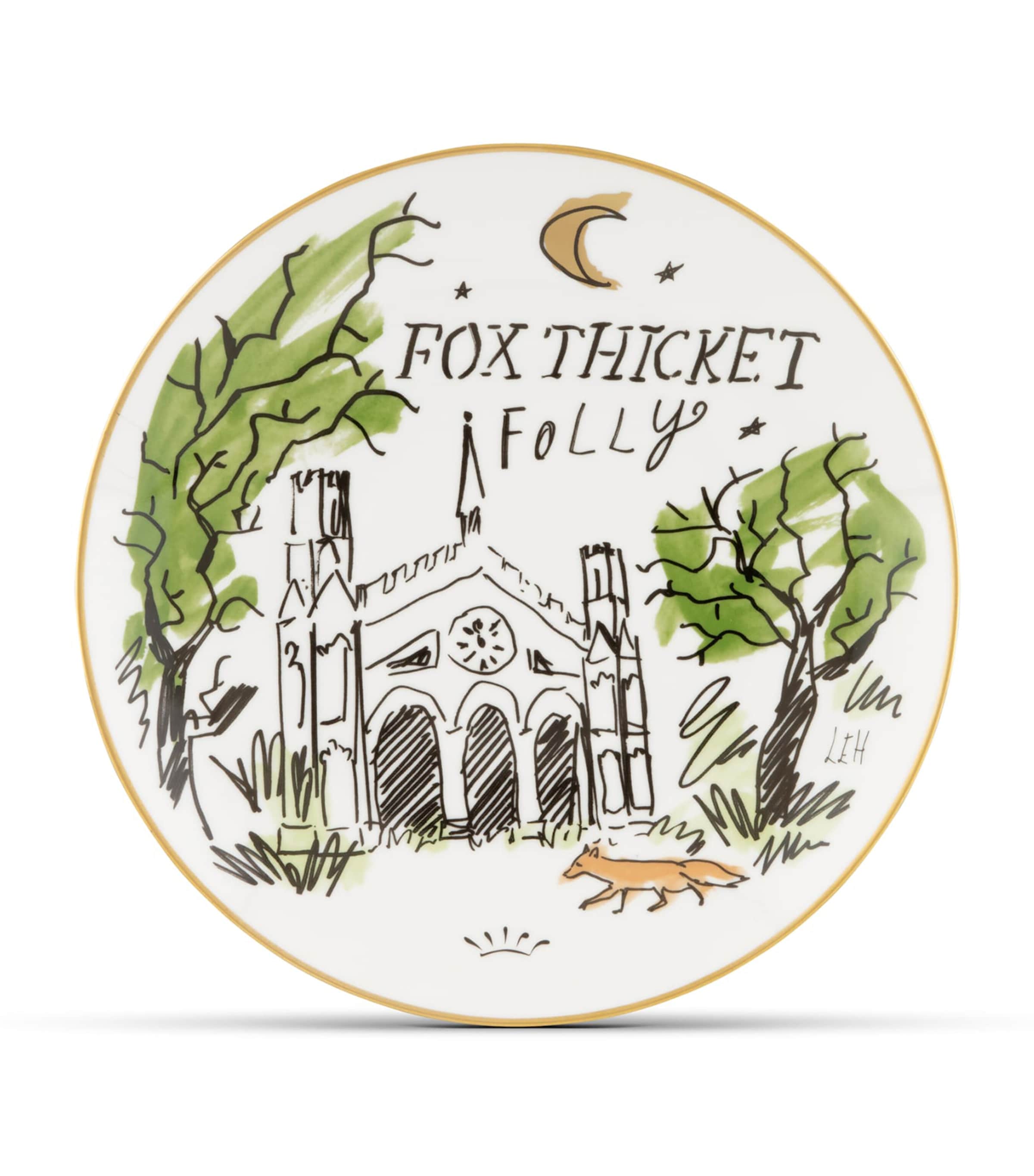 Ginori 1735 Fox Thicket Folly decorative plate 27cm - British product