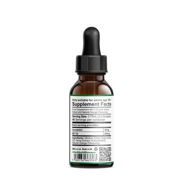 CBDfx Zesty Orange CBD Oil Drops 2000mg CBD GOODS Superdrug   