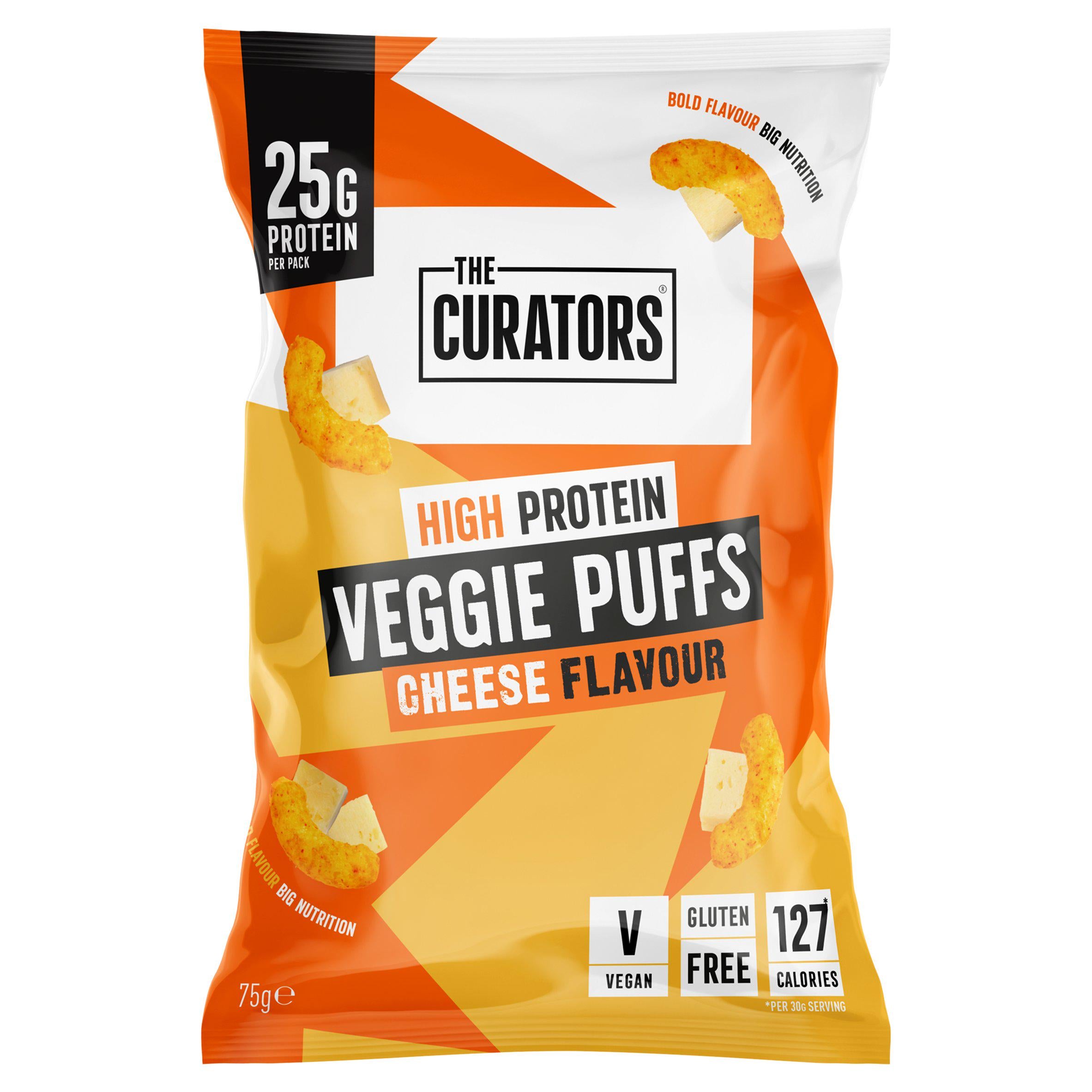 The Curators Cheese Flavour Veggie Puffs 75g GOODS Sainsburys   