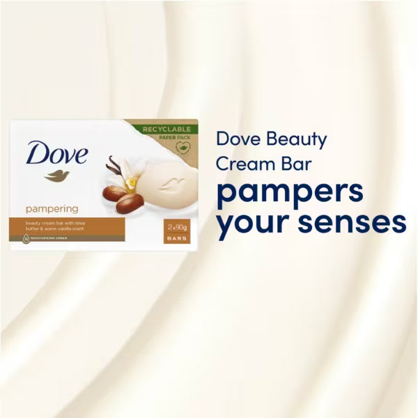 Dove Shea Butter Vanilla Beauty Bar 2x 90g, UK version