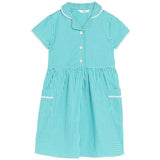 M&S Cotton Gingham School Dresses 3-10 Years Green GOODS M&S   