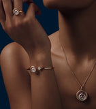 Chopard Happy Spirit bangle in rose gold with diamond 17cm, imported from the UK