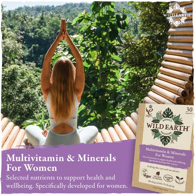 Wild Earth Multivitamins & Minerals for Women   30 per pack GOODS M&S   