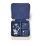 Aspinal of London leather watch and ring box - British product