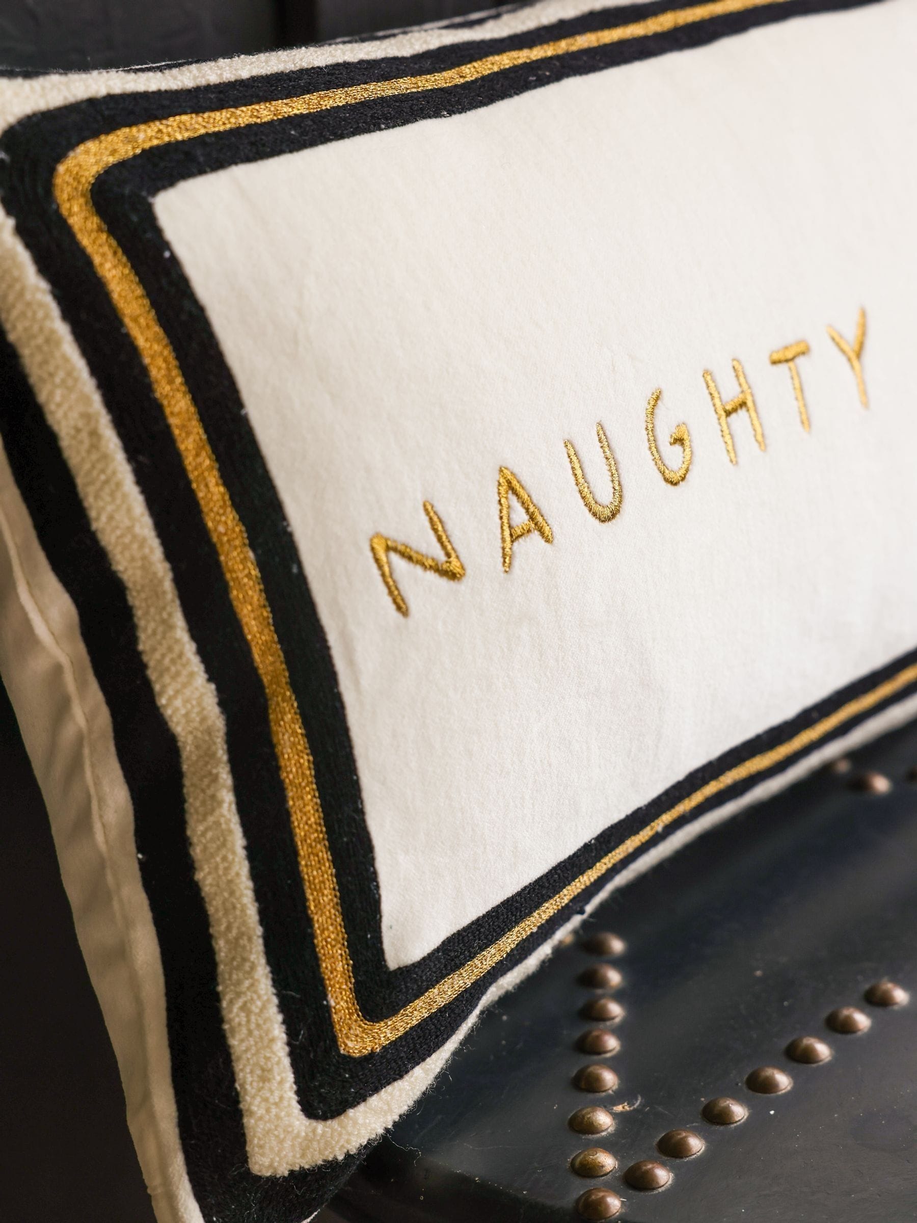 Rockett St George Naughty Corner cushion (British brand)