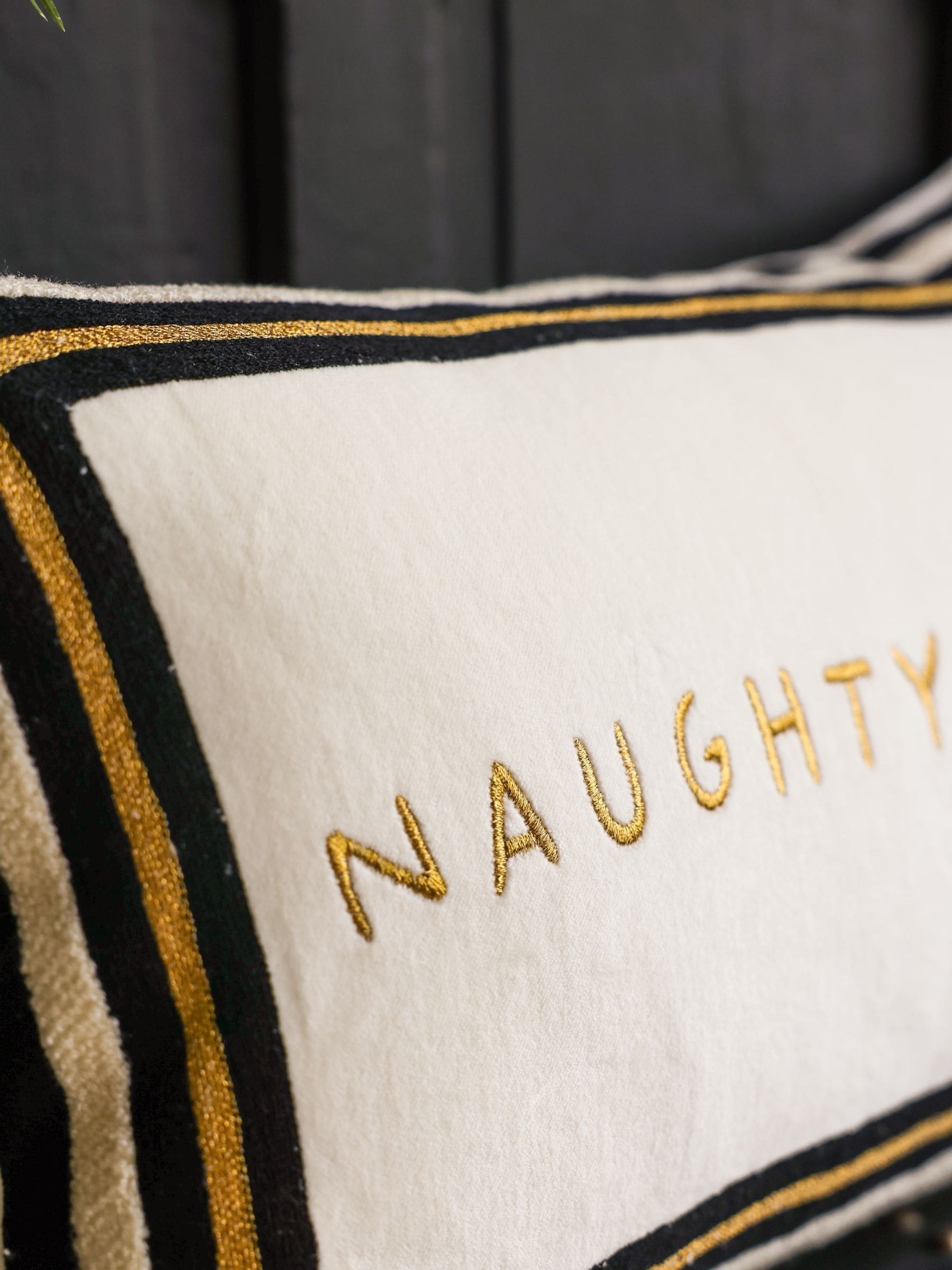 Rockett St George Naughty Corner cushion (British brand)