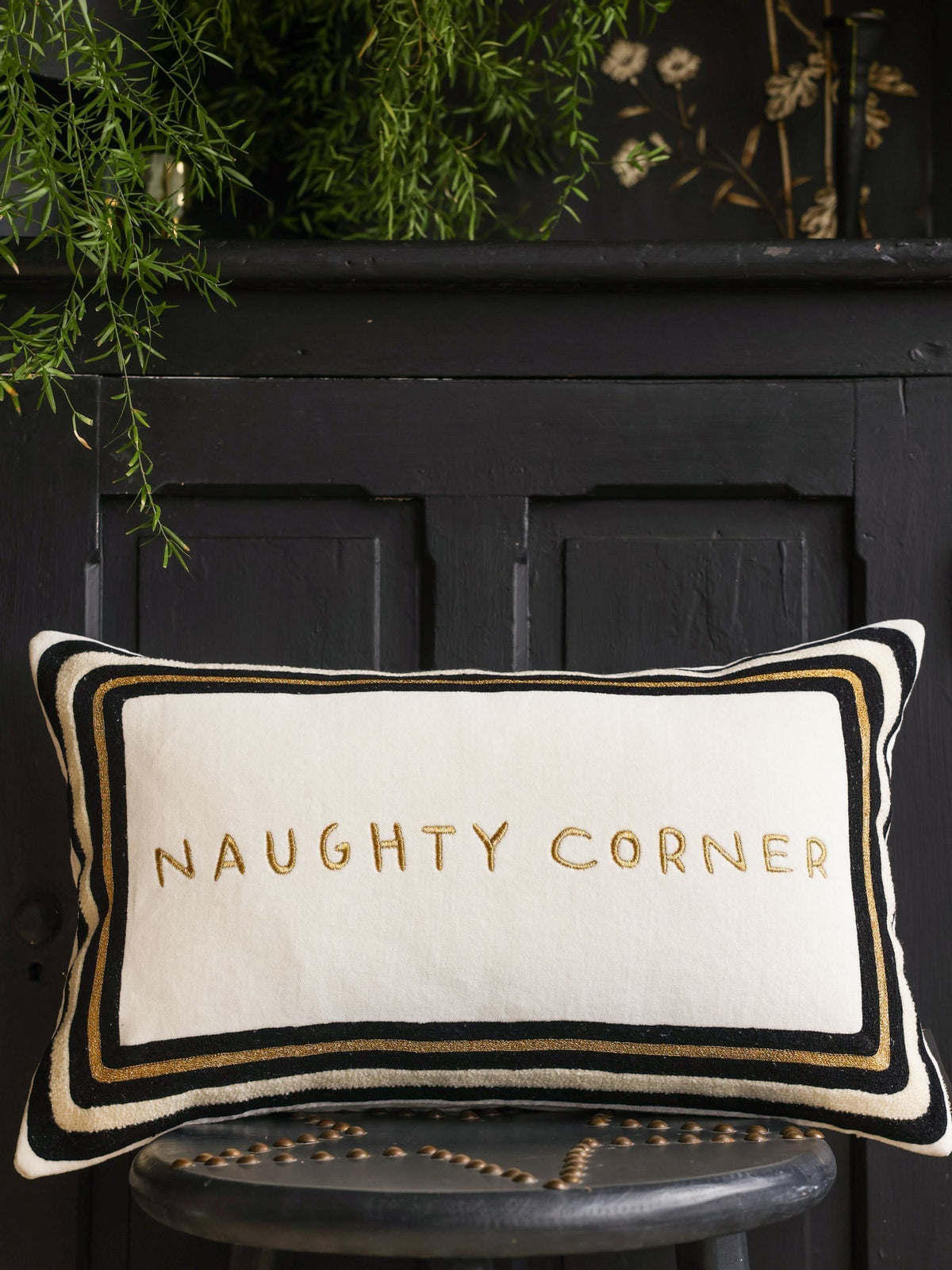 Rockett St George Naughty Corner cushion (British brand)