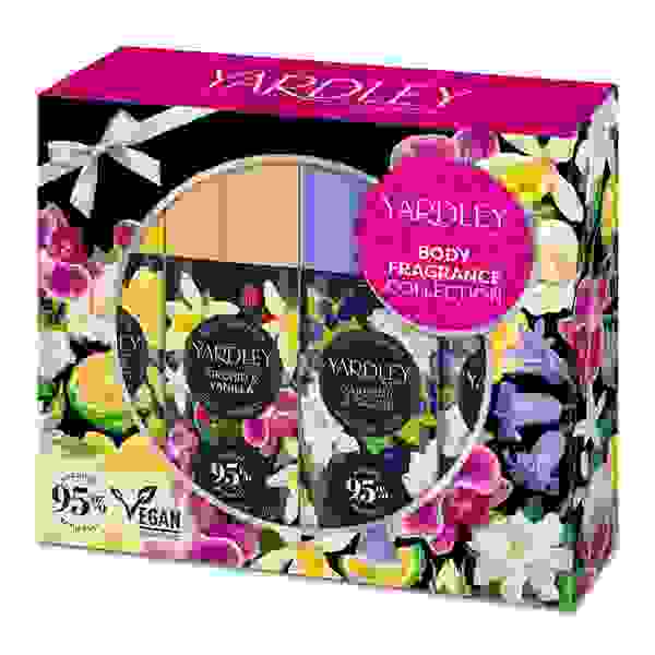 Yardley London body spray set floral collection 4x50ml, imported from the UK