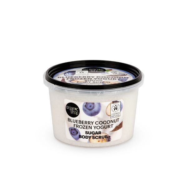 Organic Shop Blueberry Coconut FrozenYogurt Body Scrub 250ml GOODS Superdrug   