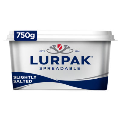 Lurpak slightly salted spreadable blend 750g (British brand)