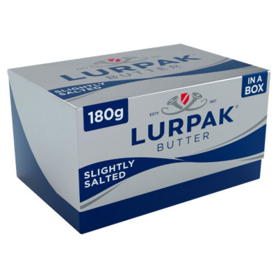 Lurpak slightly salted butter 180g box, UK version