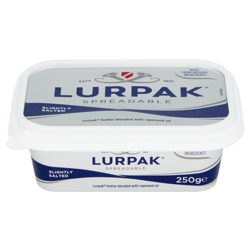Lurpak Slightly Salted Spreadable Butter 250g, UK version