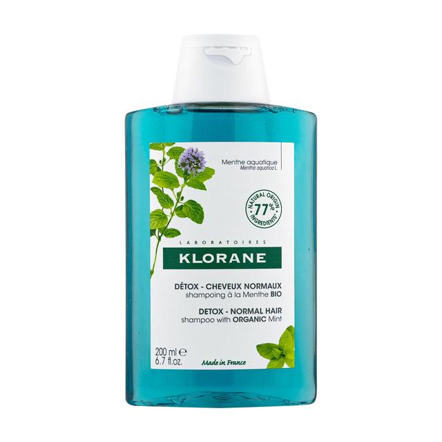 Klorane Detox Shampoo with Organic Aquatic Mint for Pollution-Exposed Hair   200ml