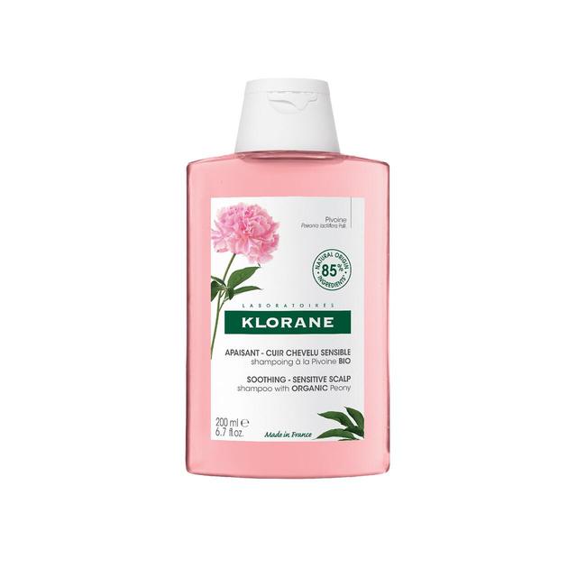 Klorane Soothing Shampoo with Organic Peony for Sensitive Scalps   200ml