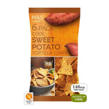 M&S Cool Sweet Potato Tortilla Chips   6 x 30g GOODS M&S   