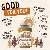 Whole Earth Smooth Peanut Butter   454g GOODS M&S   