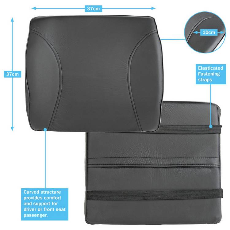 Lumbar support cushion for car and office chair, imported from the UK