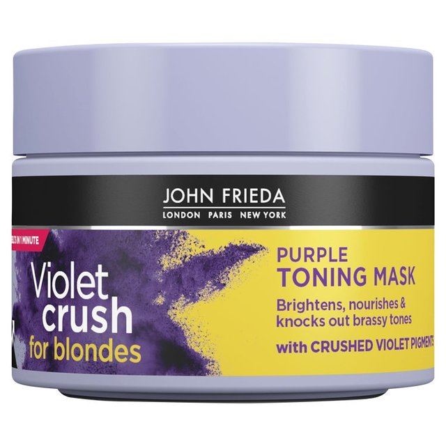 John Frieda Blonde Violet Crush Purple Toning Hair Mask   250ml