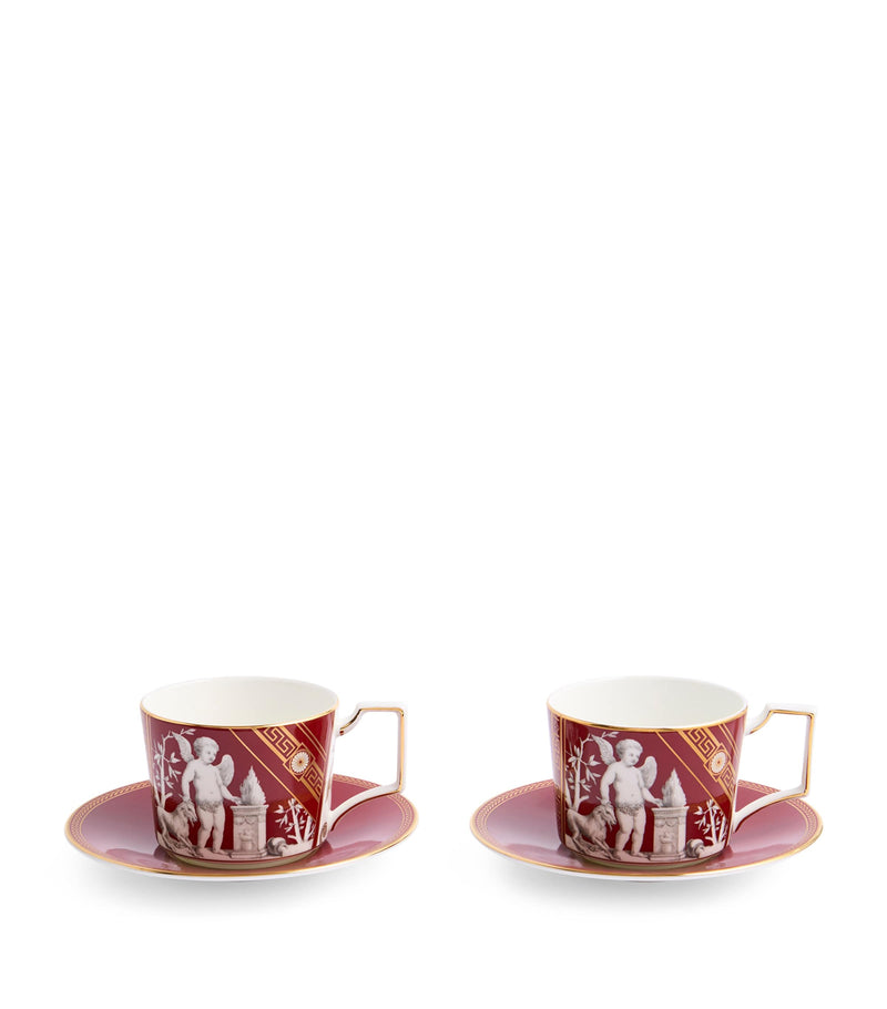 Wedgwood Renaissance teacup and saucer set (British brand)