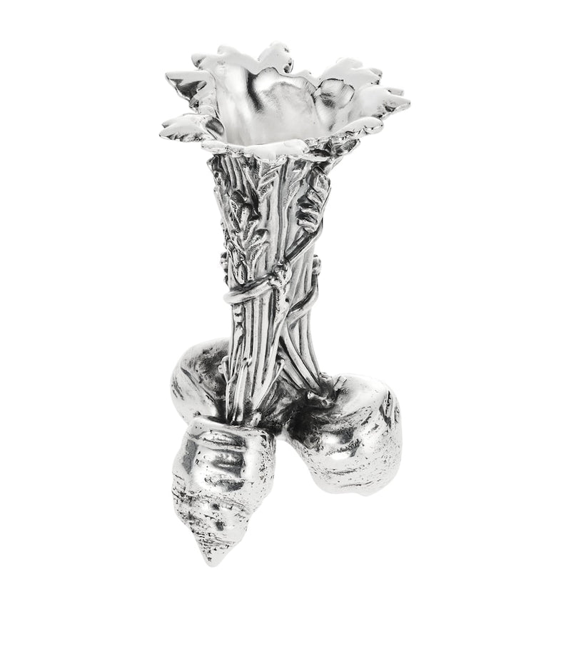 Christofle silver-plated Bunch of Carrots vase 10.5cm - British product