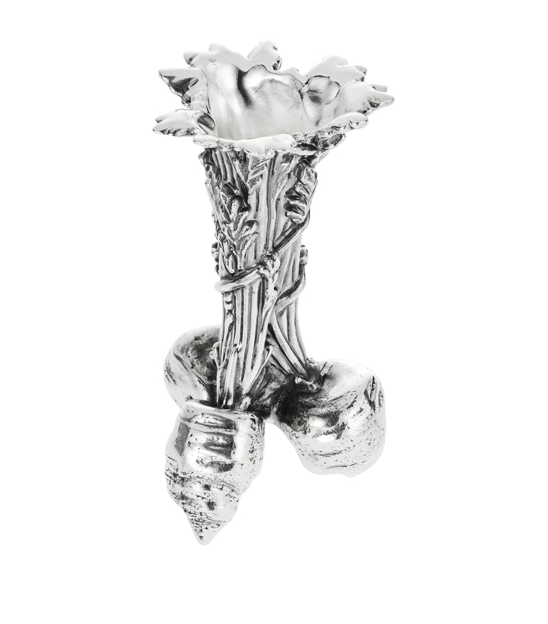 Christofle silver-plated Bunch of Carrots vase 10.5cm - British product