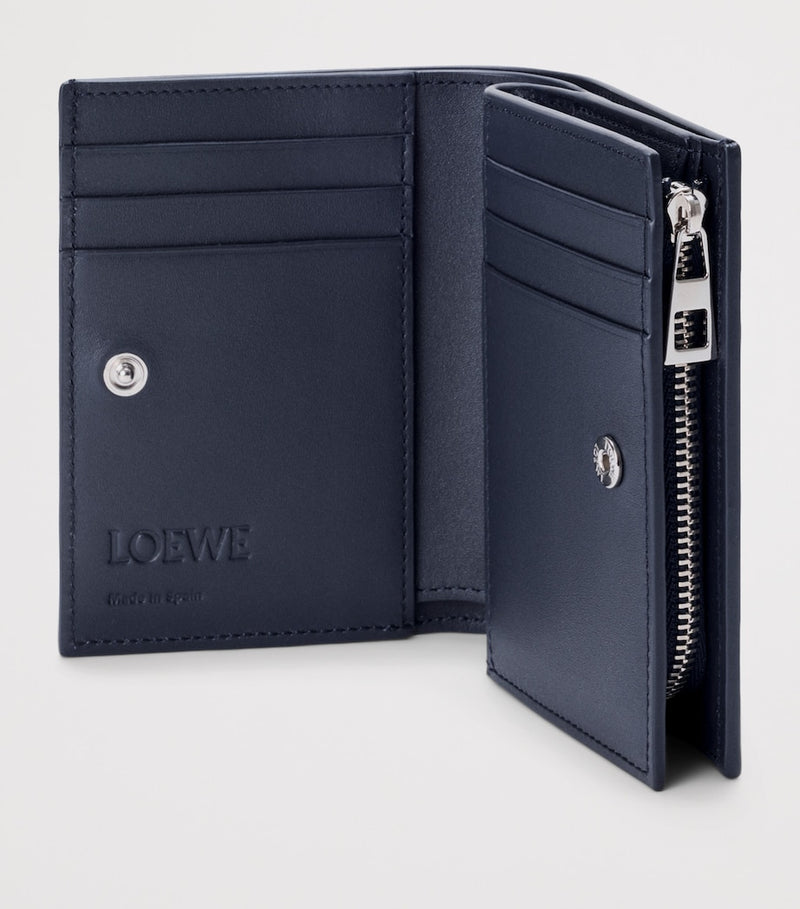 LOEWE compact wallet grained calfskin Anagram motif (British brand)