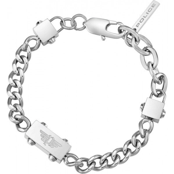 Police Silver Mens Bracelet, imported from the UK