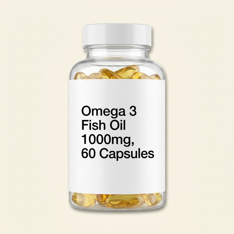 Holland & Barrett Omega 3 Fish Oil 1000mg 60 capsules (British brand)