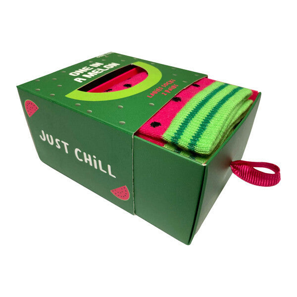 BOXT Socks 2 Pairs Watermelon Socks in a Gift Box 4-8 UK GOODS Superdrug   