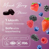 Known Nutrition Mixed Berry postpartum gummies 60 count (British brand)