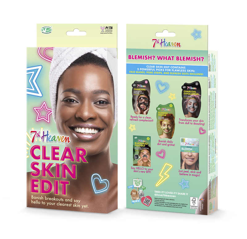 7th Heaven face mask set clear skin edit - British product