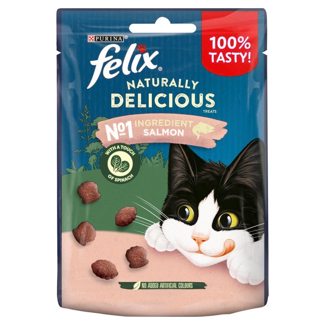 Felix Naturally Delicious Salmon Cat Treats    50g GOODS M&S   