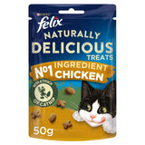 Felix Naturally Delicious Chicken Cat Treats   50g GOODS M&S   