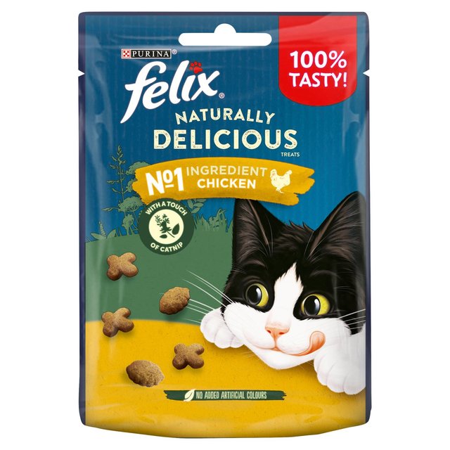 Felix Naturally Delicious Chicken Cat Treats   50g GOODS M&S   