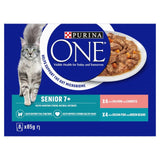 Purina One Senior 7+ Mini Fillets Salmon & Ocean Fish Wet Cat Food    8 x 85g GOODS M&S   