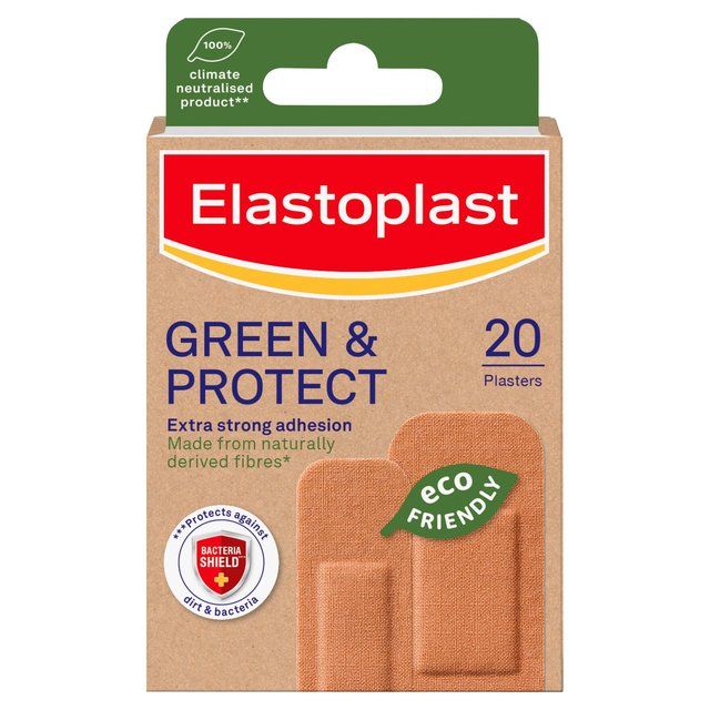 Elastoplast Green & Protect Eco Friendly Fabric Plasters    20 per pack