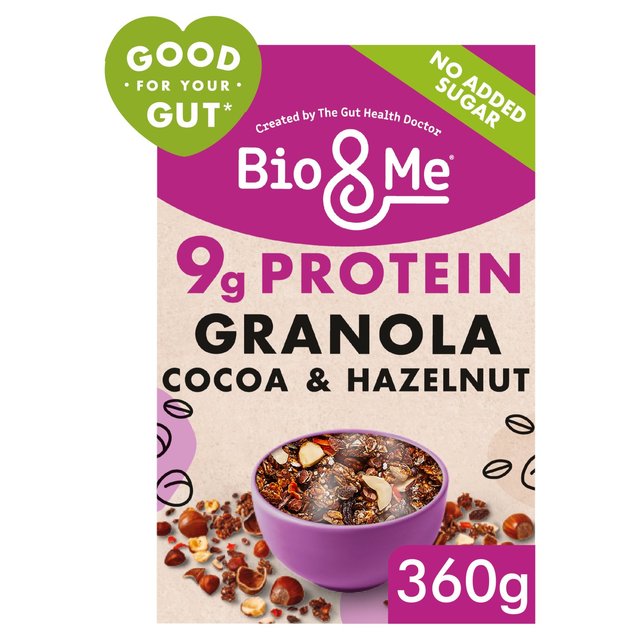 Bio&Me Cocoa & Hazelnut Gut-Loving Prebiotic Granola   360g GOODS M&S   