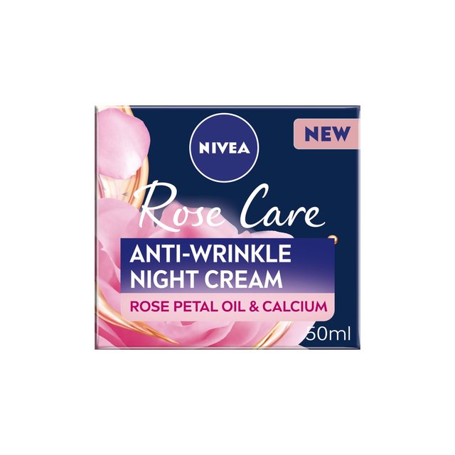 NIVEA Rose Care Anti Wrinkle Night Cream with Rose Petal Oil & Calcium   50ml GOODS M&S   