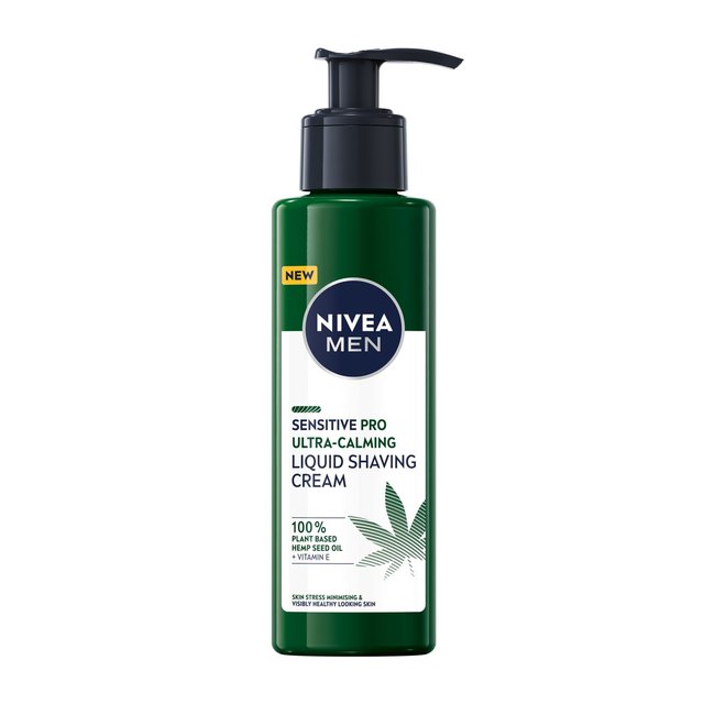 NIVEA MEN Sensitive Pro Ultra Calming Liquid Shaving Cream with Hemp Oil    150ml