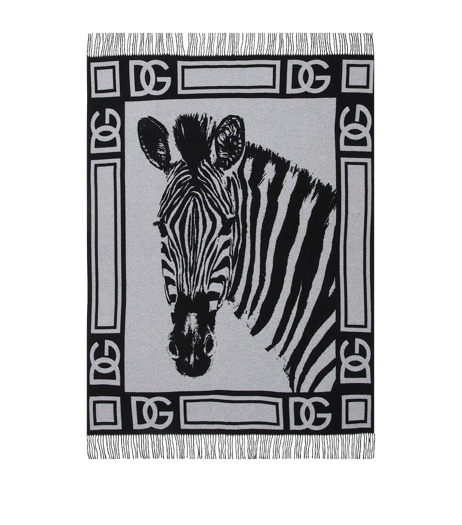 Dolce&Gabbana Casa cashmere zebra throw 140cm x 180cm - British product