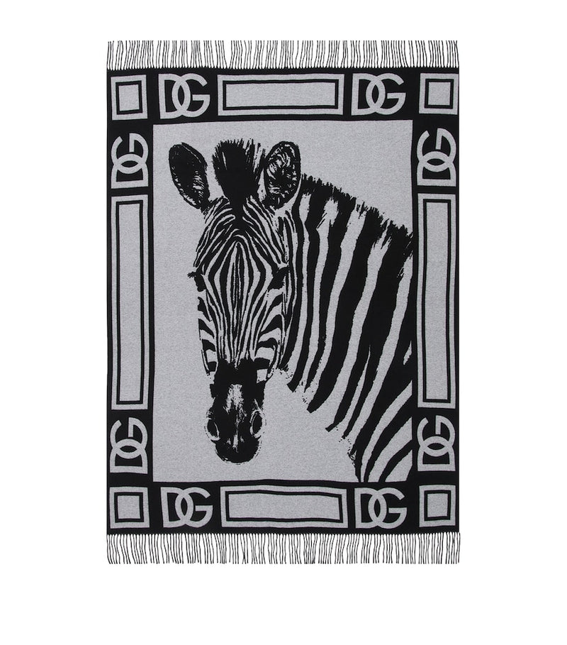 Dolce&Gabbana Casa cashmere zebra throw 140cm x 180cm - British product