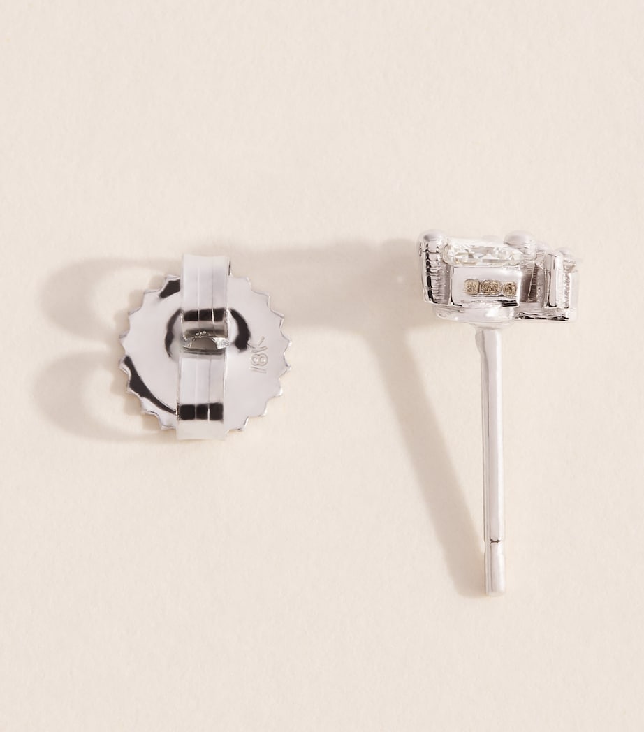 Suzanne Kalan diamond princess cluster stud earrings - British product