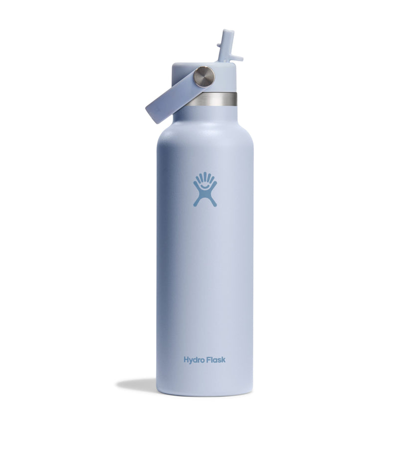 Hydro Flask insulated standard mouth water bottle with flex straw cap 621ml, UK version