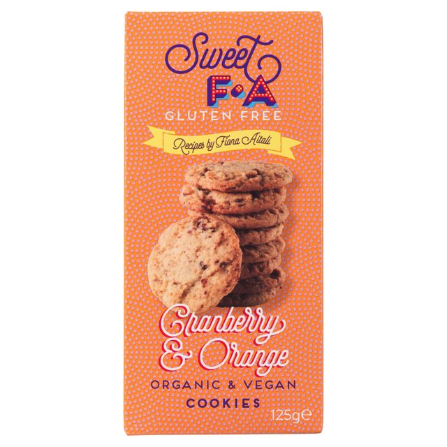 Sweet FA Gluten Free Cranberry & Orange Cookies   125g GOODS M&S   