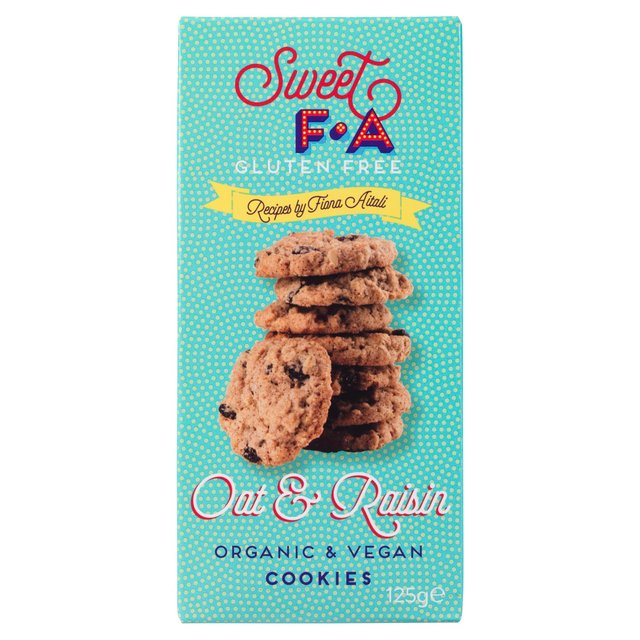 Sweet FA Gluten Free Oat & Raisin Cookies   125g GOODS M&S   