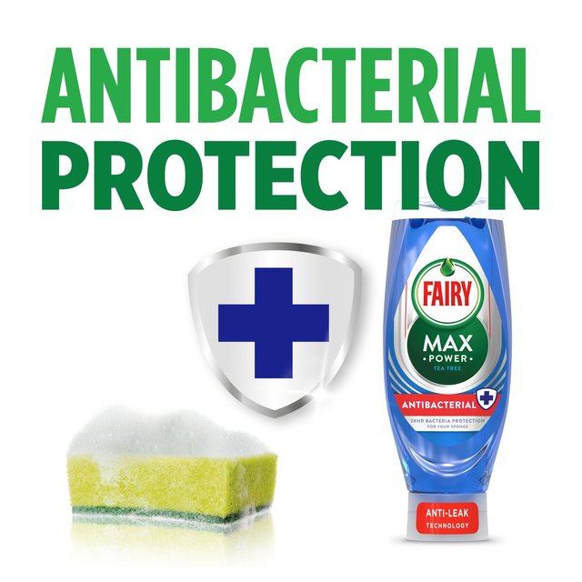 Fairy Max Power Antibac Washing Up Liquid   640ml